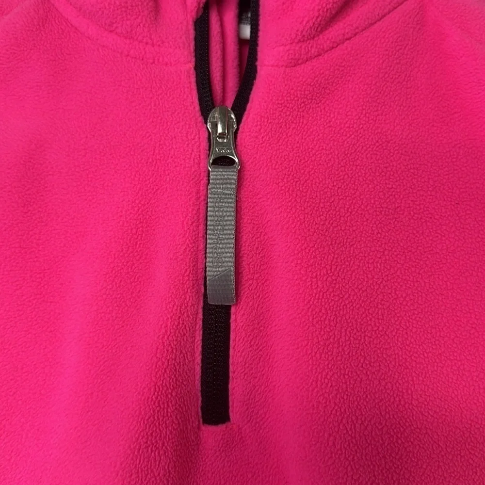 Spider Girls 3/4 Zip Fleece Size Medium Hot Pink